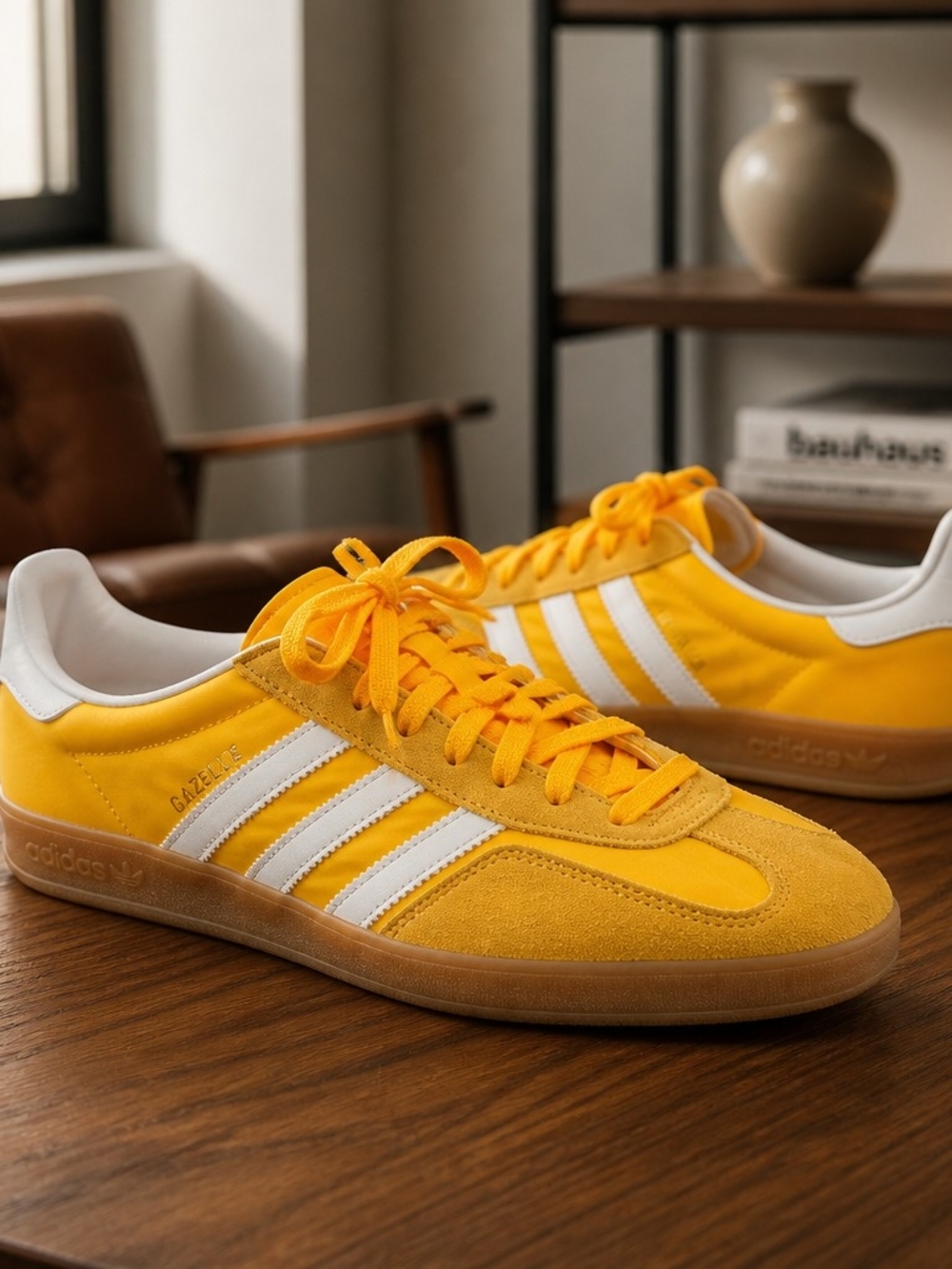IE6606 adidas Originals Gazelle Indoor Crew Yellow Cloud White Almost Size 13